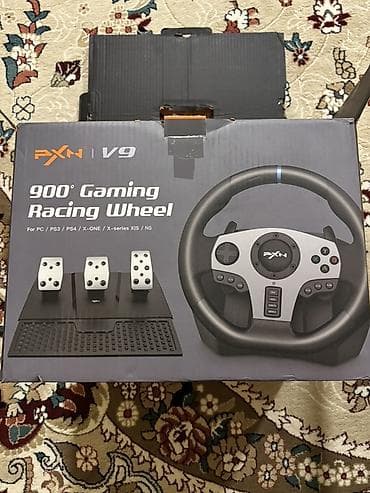 PXN V9 900° Gaming Racing Wheel dəsti - 900° dönmə bucaqlı sükan