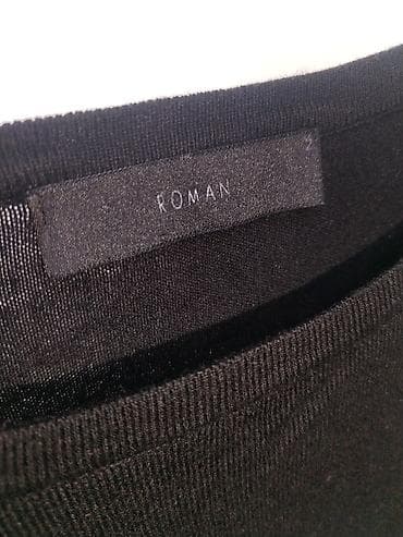 Qadın geyimləri: ROMAN brendinin qadın sviteri - Rəng: qara - Model: nazik trikotaj — 2
