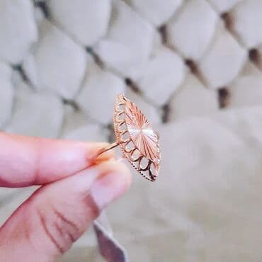 paxlava üzüklər: Toy, Üzük, Sarı qızıl, 585 Əyar, Qaşsız — 2