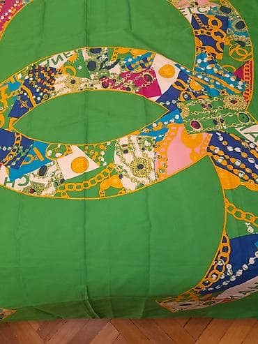 city coco: CHANEL Coco Mark 100% silk, Квадратный больших размеров шаль — 1