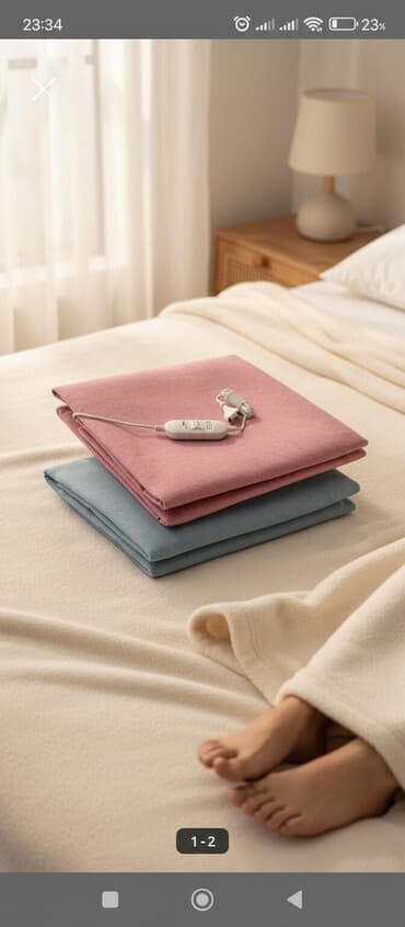 tül parçalar: Elektrik isidici yorğan/döşəkaltı – YASAM - Səth: yumşaq parça — 1