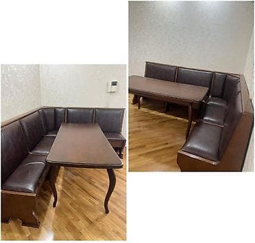 mehin mebel: Metbex kunc divani ve masa.qiymet dest 250 man.divan olcusu — 1