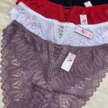 бесшовное утягивающее белье: Məhsul: Qadın krujeva tərzli alt paltarları (trusik) - Brend etiketli — 1