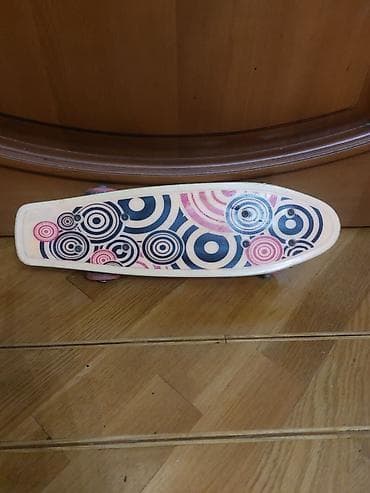 çant: Plastik mini-skateboard (penny board üslubunda) - Material: möhkəm — 3