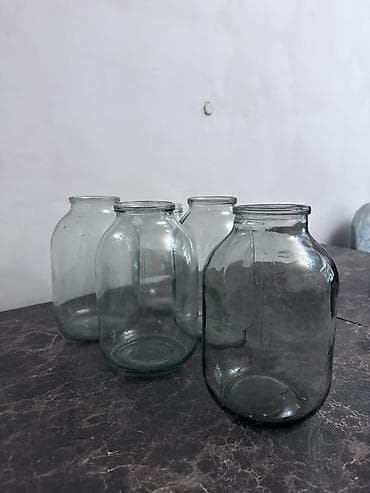 100 den cox var . Şüşə bankalar – klassik 3 litrlik ölçü - Material — 1