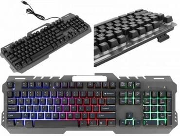 60 klaviatura: ⌨️Eweadn Klaviatura 🌈 İşıqlı klaviaturadır 🆕Yenidir işlənməyib ✅Digər — 6