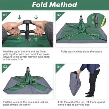 cadır kamp: Cadir Avtomatik cadir palatka satisi teze mallar acib yigmaq cox — 3