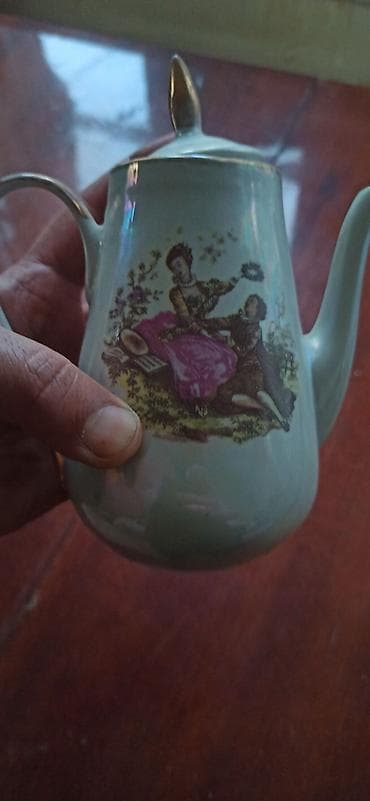 Çay dəsti, rəng - Ağ, Farfor