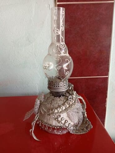 ночник ракета ссср: Şəffaf şüşə baca və bəzəkli metal gövdəyə malik qədimi üslubda — 1