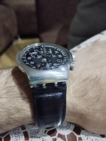 swatch saati: İşlənmiş, Qol saatı, Swatch, rəng - Ağ — 3