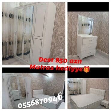 divan dəsdi: İkinəfərlik çarpayı, Dolab, Termo, 2 tumba, Azərbaycan, Yeni — 5