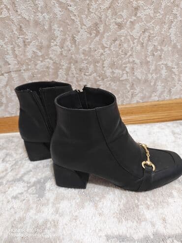 Мужская одежда: Сапоги, Размер: 39, цвет - Черный, Б/у — 6