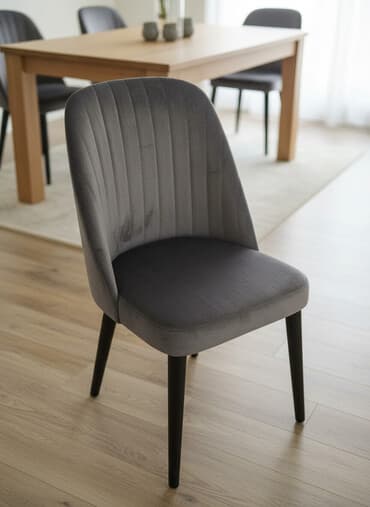 metbex stol stulu: Mətbəx üçün, Yeni, Qatlanmayan, rəng - Boz Stul — 2