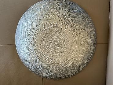 Dekorativ metal qab – şaxsey-vaxsey (paisley) naxışlı - Material — 6