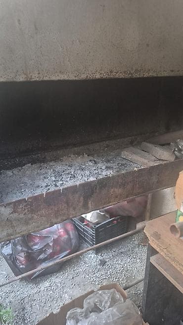 kebab: Metall soba-manqal – tüstü borulu, örtüklü - Material: qalın metal — 2