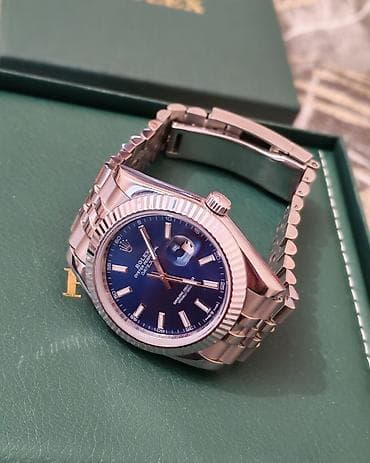 Qol saatları: İşlənmiş, Qol saatı, Rolex, rəng - Mavi — 4
