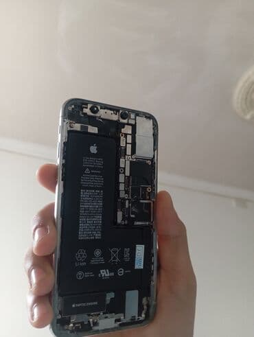 irşad telecom iphone 11 128gb: IPhone X, Gümüşü, Qırıq — 2