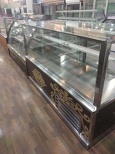 Dərin dondurucular: Refrigeratorli şirniyyat/vitrin soyuducu vitrin - Şüşə ön və üst — 1