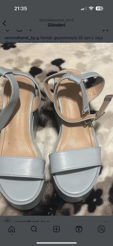 босоножки без каблука: Размер: 37, Б/у — 1