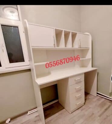 dizayn mebel: Oğlan və qız üçün, Yeni, Siyirməli, Yazı masası, Stulsuz — 8