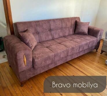 софа кровать: Künc divan, Mətbəx üçün, Qonaq otağı üçün, Dəhliz üçün, Dəri, Bazalı, Açılan, Kitab — 2