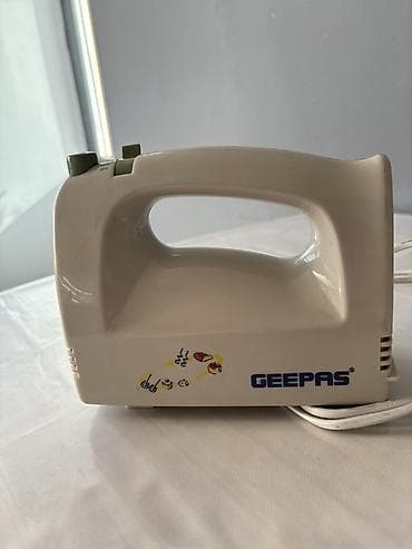 Техника для кухни: Geepas əl mikseri - Brend: Geepas - Rəng: ağ (yaşıl idarə düymələri) — 1
