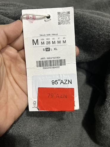 geyim qadin: Sviter, Zara, M, rəng - Boz — 4