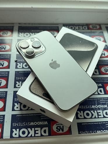 electronics iphone: IPhone 15 Pro, Natural Titanium — 1