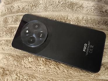 Poco C75, 256 GB, rəng - Qara, Sensor, Barmaq izi, Face ID