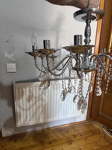dekor isiq: Çılçıraq, 10 və daha çox lampa, Metal — 4