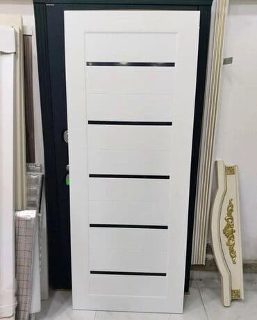Otaq qapıları: Qonaq otağı üçün Yeni Otaq qapısı 90x205 sm Naliçnik ilə, Zəmanətli, Ödənişli quraşdırma, Pulsuz çatdırılma — 12