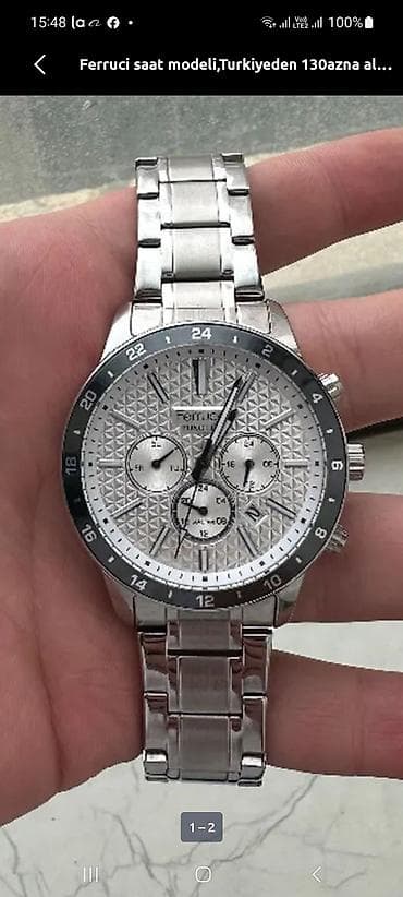 frank muller saat: Qol saatı, rəng - Gümüşü — 1