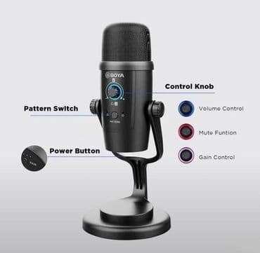 studiya: Mikrofon "Boya BY-PM500". BY-PM500 Boya By-PM500 USB Kondenser — 3