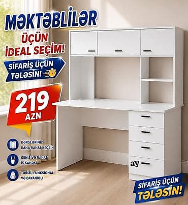 mini drel satilir: Şagirdlər üçün ideal seçim – çoxfunksiyalı iş masası - Geniş və rahat — 1