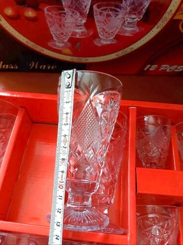 kakteyl: Qədəhlər, rəng - Ağ, Şüşə, 12 ədədli dəst — 2