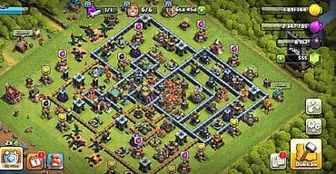 Clash of Clans oyun hesabı – inkişaf etmiş quruluş və resurslarla dolu
