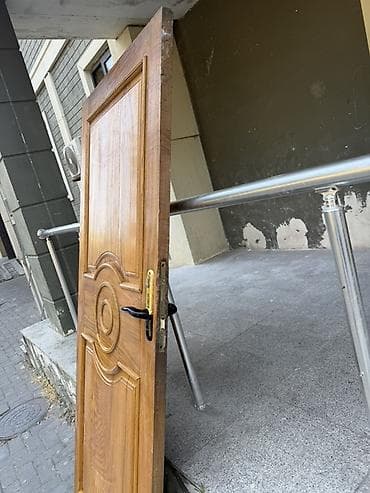 qapi darvaza: MDF üzlü massiv ağac interyer qapıları – klassik panel dizayn - — 6