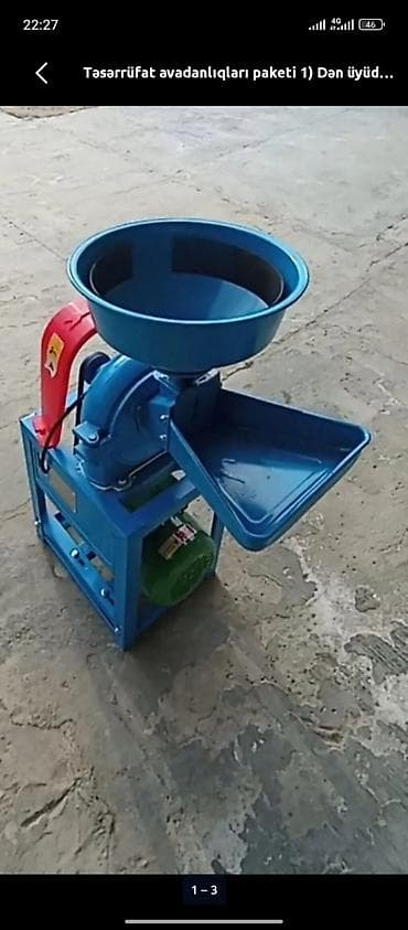 Dən üyüdən/qarğıdalı, buğda, arpa və ot digər yemlik taxıllar üçün