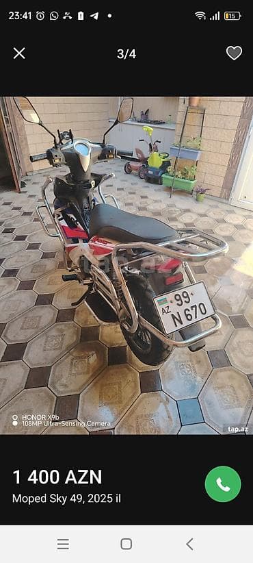 avito az: Moped/motosiklet – şəhər və qısa məsafələr üçün rahat model - Kuzov — 3
