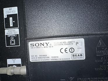 Məhsul: Sony Bravia LCD rəngli televizor Model: KDL-46NX710 -