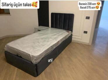 taxt sekilleri: Təknəfərlik çarpayı, Bazalı — 1