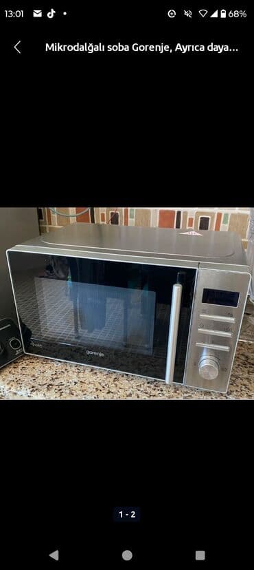 Soyuducular: Mikrodalğalı soba Gorenje, Ayrıca dayanan, Mikrodalğalar ilə, rəng - Gümüşü — 2