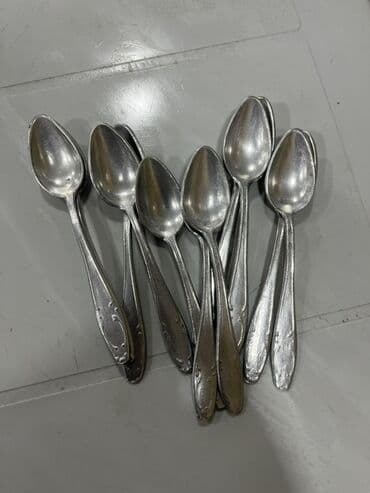 Metal çay qaşıqları dəsti - Say: 12 ədəd - Material: metal ərintisi