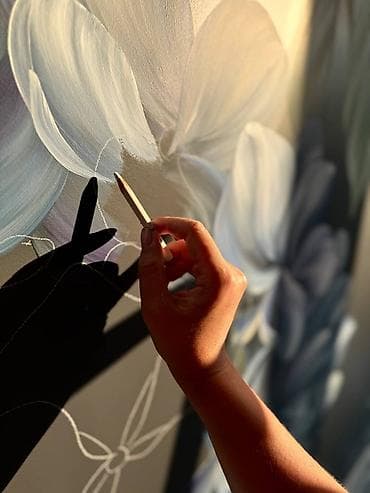 Dekorativ boyalar: Divar rəsimlərinin çəkilməsi🎨 Qiymət rəsmə və onun ölçüsünə uyğun — 5