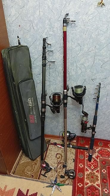 Balıqçılıq dəstləri və aksesuarları - 3 ədəd teleskopik qarmaq