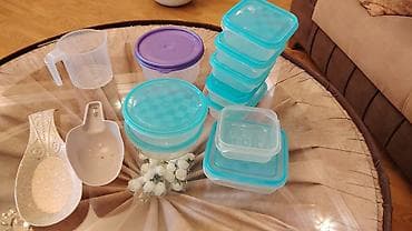 Mətbəx üçün plastik qablar və ölçü ləvazimatları dəsti Dəst tərkibi