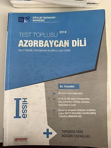 Köhnə nəşr test topluları
Hər biri 1azn