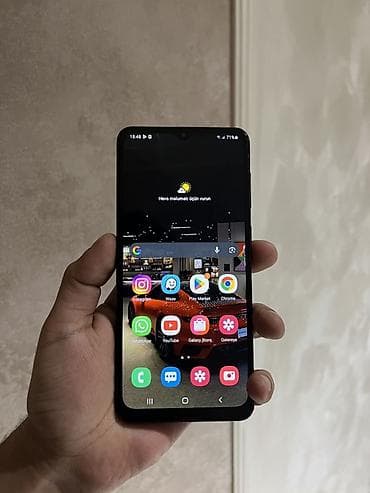 dubai telefonlar: Samsung Galaxy A10, 32 GB, rəng - Qara, Barmaq izi — 8
