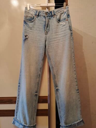 cins pencekler instagram: Джинсы, Stradivarius, XS, цвет - Синий — 3