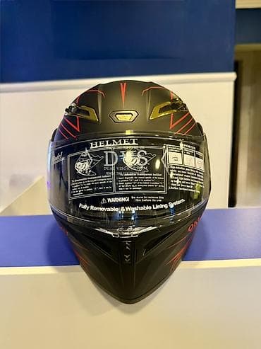 electro moto: Məhsul: OKE Helmet – tam üzlü moto dəbilqə - Rəng və dizayn: Mat qara — 1